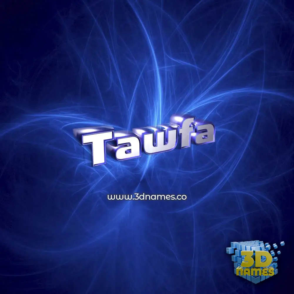 tawfa in Plasma style - 3D name wallpaper
