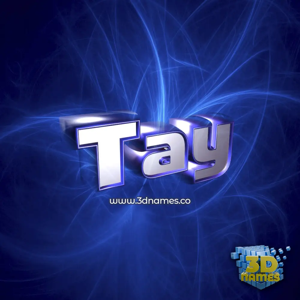 tay in Plasma style - 3D name wallpaper