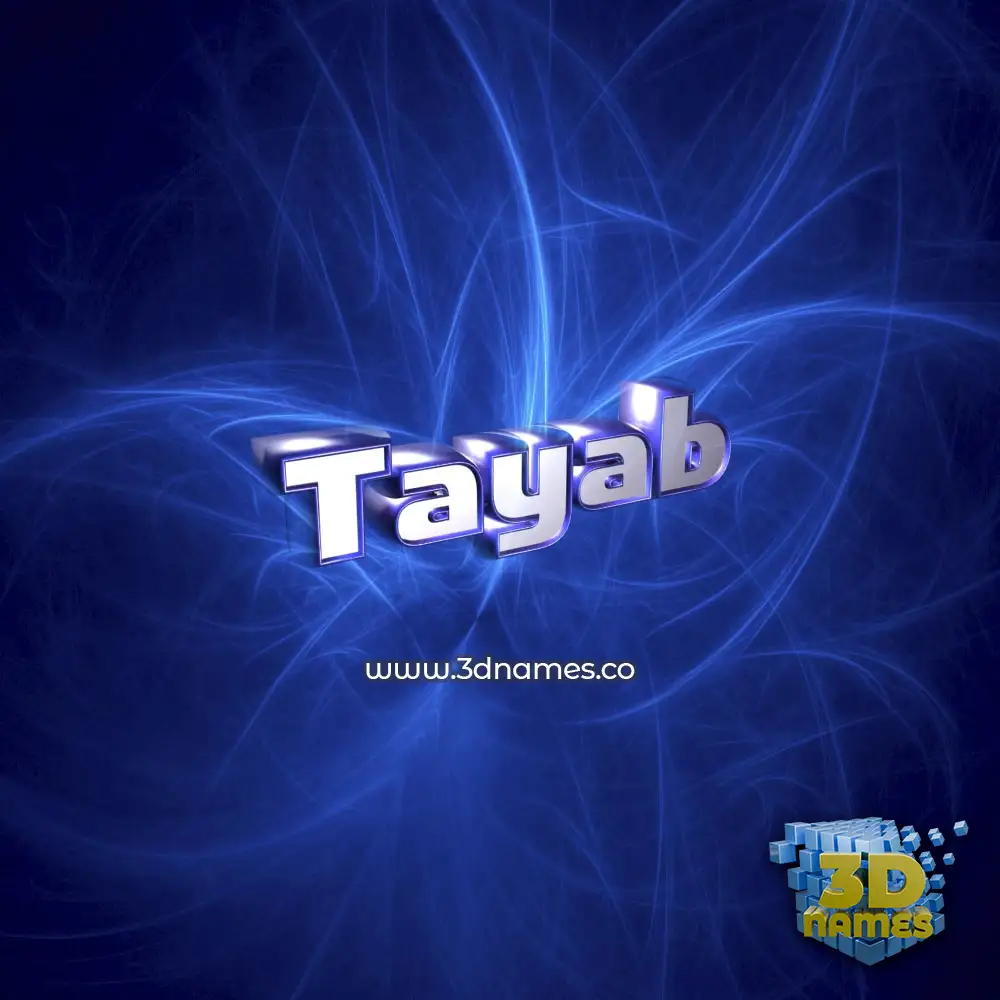 tayab in Plasma style - 3D name wallpaper