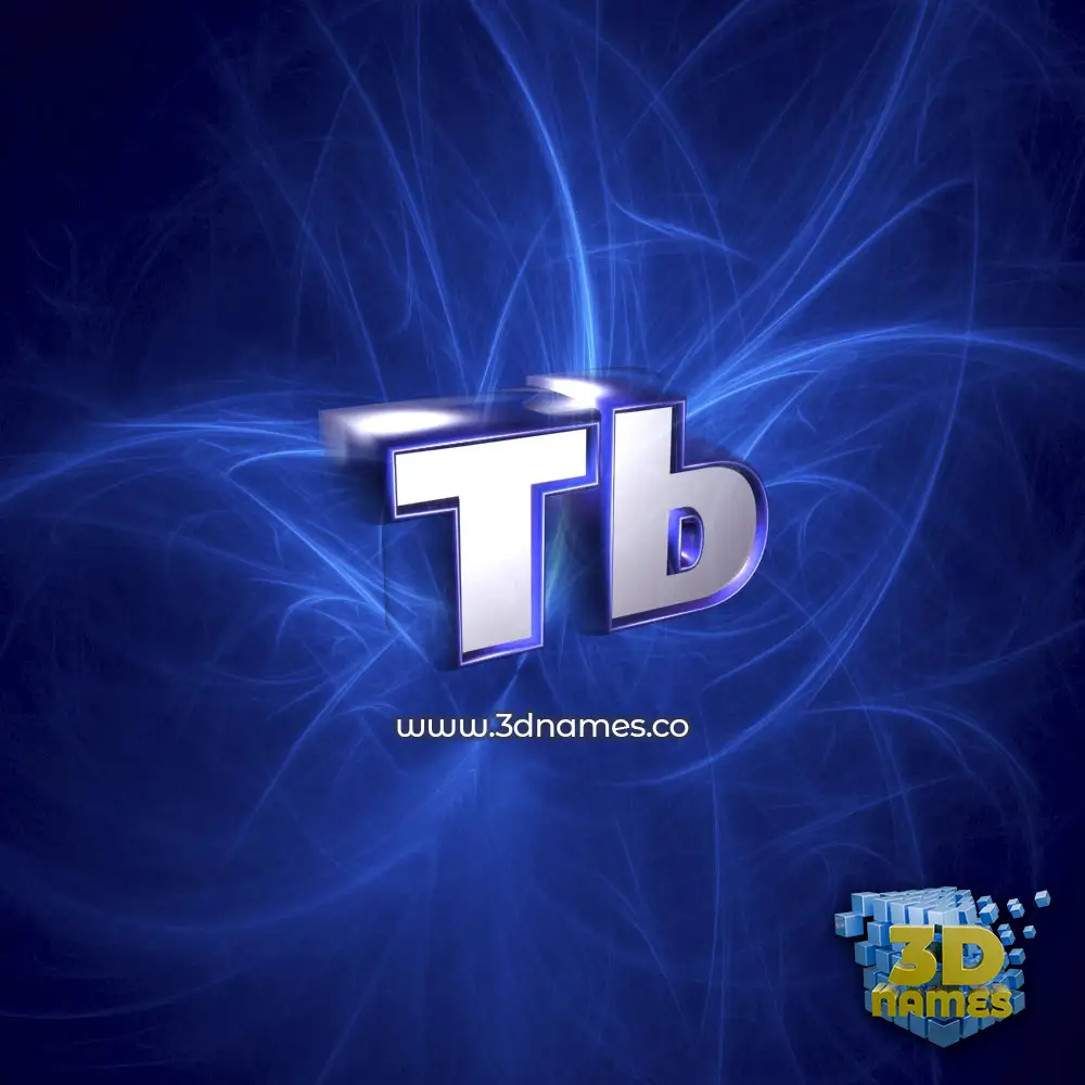 tb in Plasma style - 3D name wallpaper