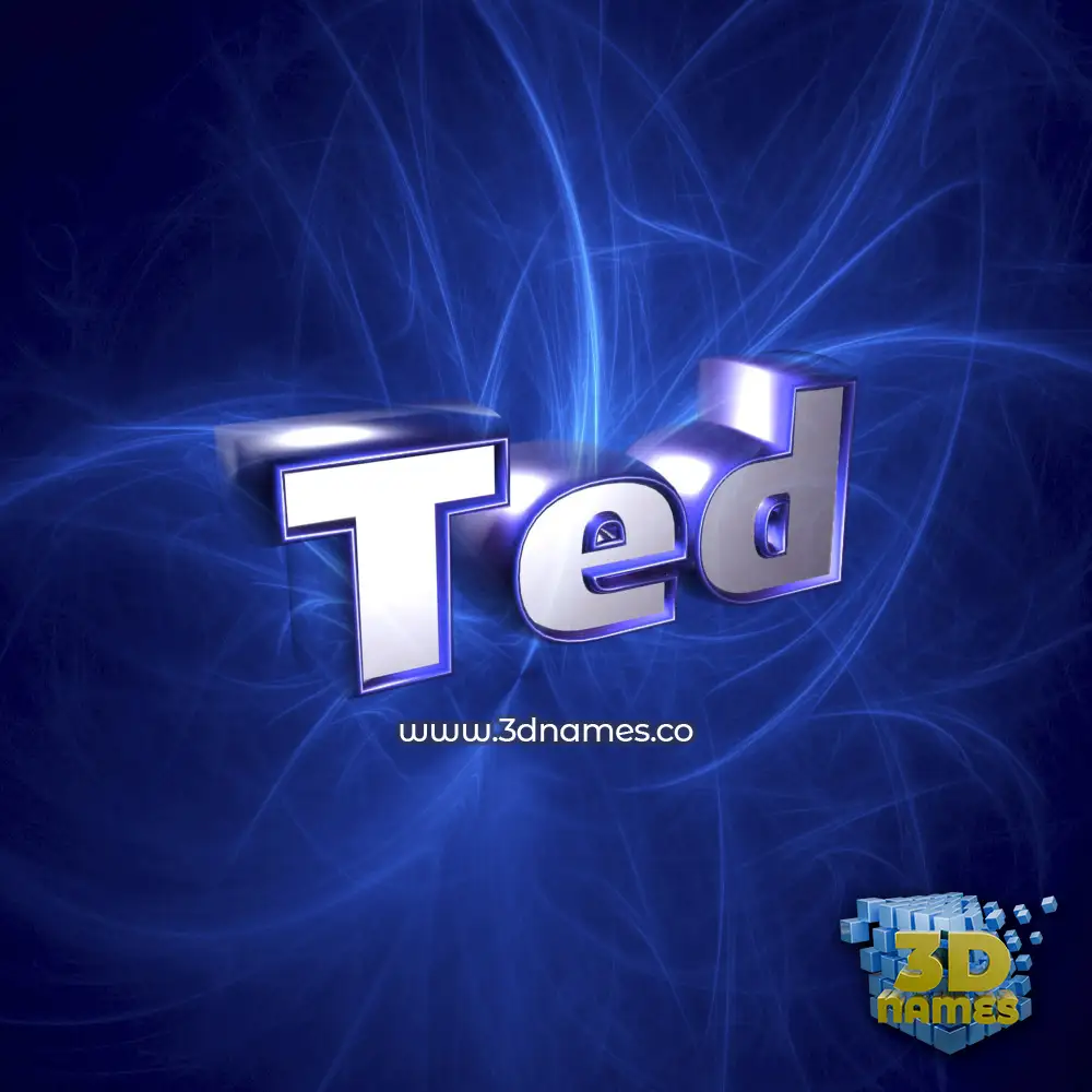 ted in Plasma style - 3D name wallpaper