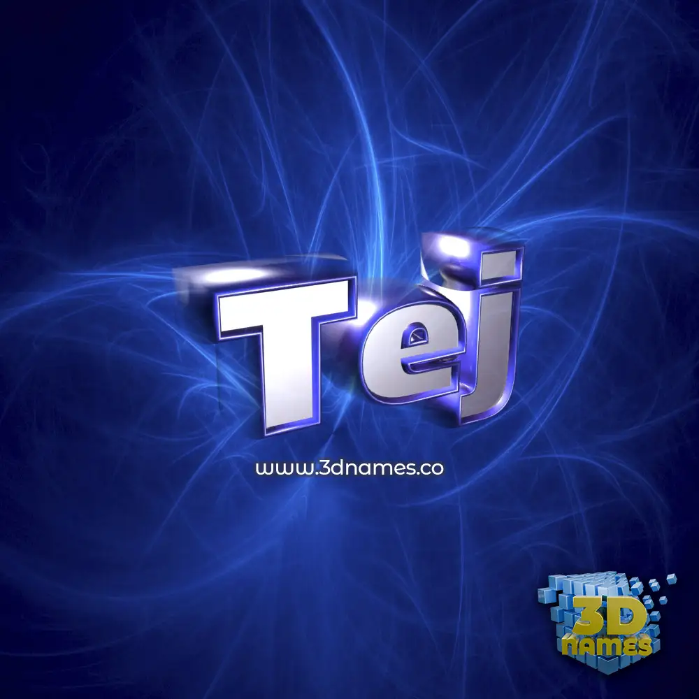 tej in Plasma style - 3D name wallpaper