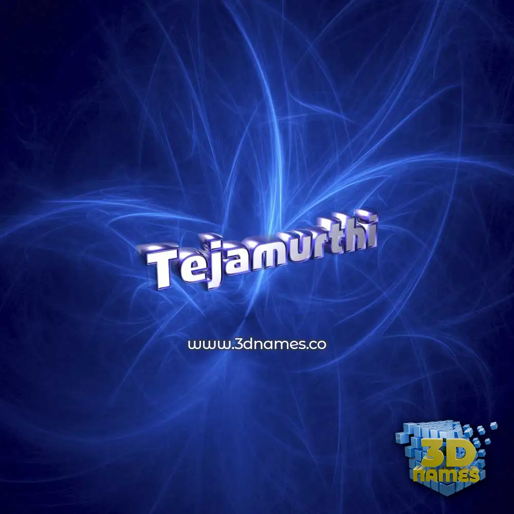 tejamurthi in Plasma style - 3D name wallpaper
