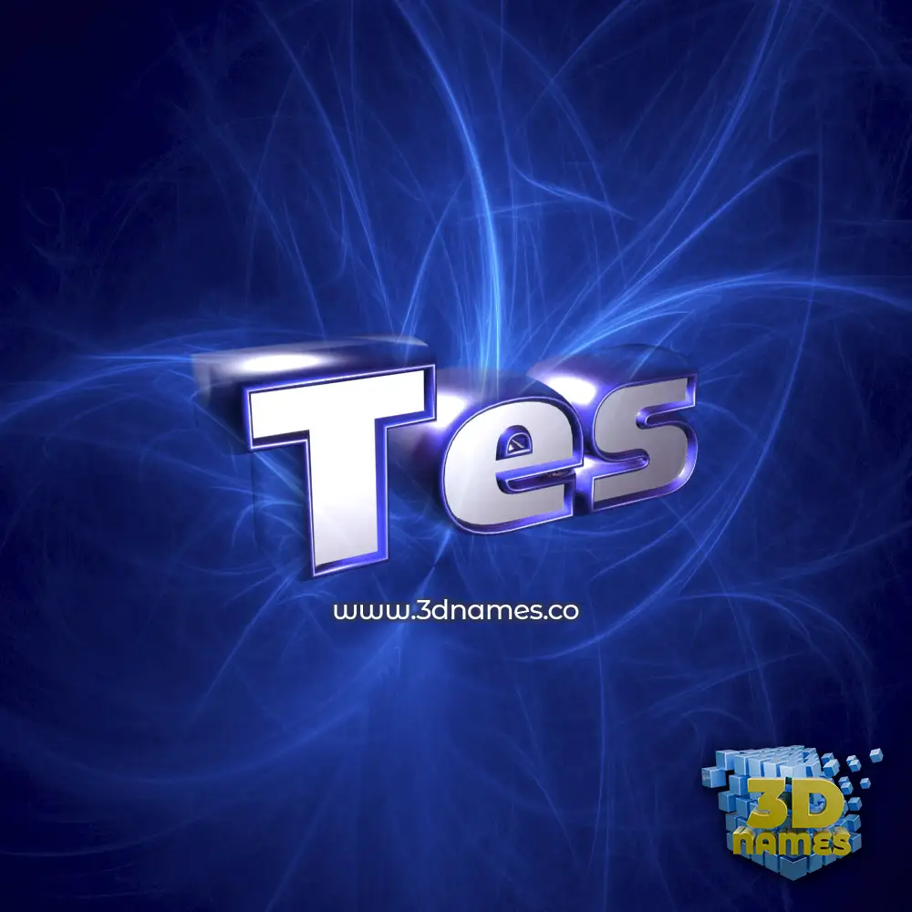 tes in Plasma style - 3D name wallpaper
