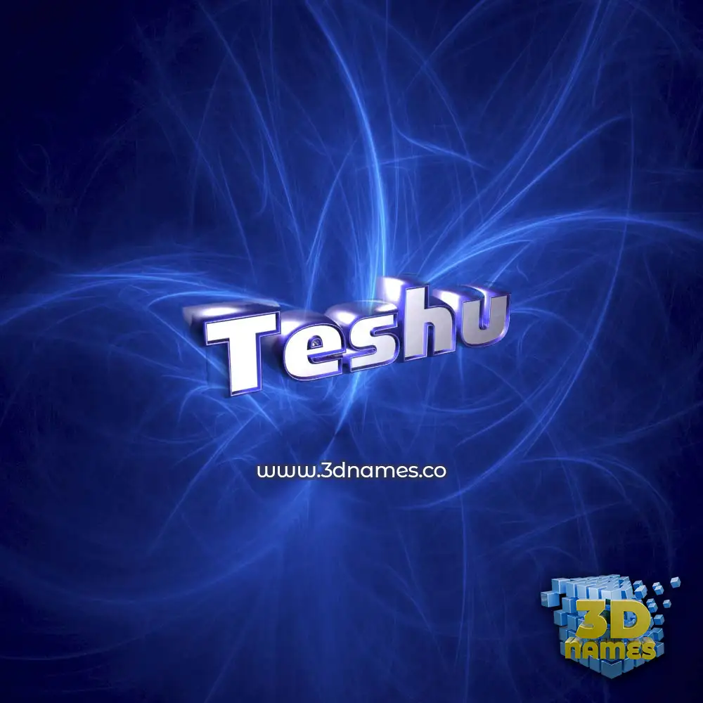 teshu in Plasma style - 3D name wallpaper