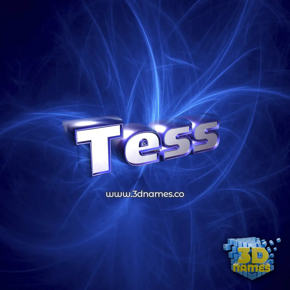 tess in Plasma style - 3D name wallpaper