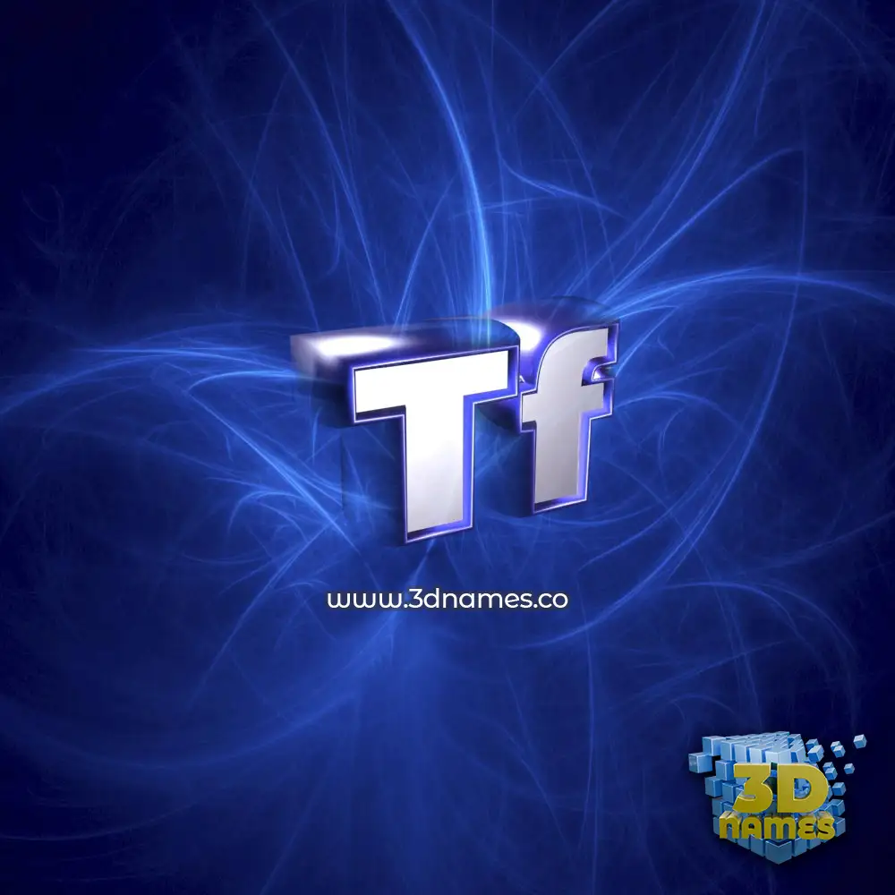 tf in Plasma style - 3D name wallpaper