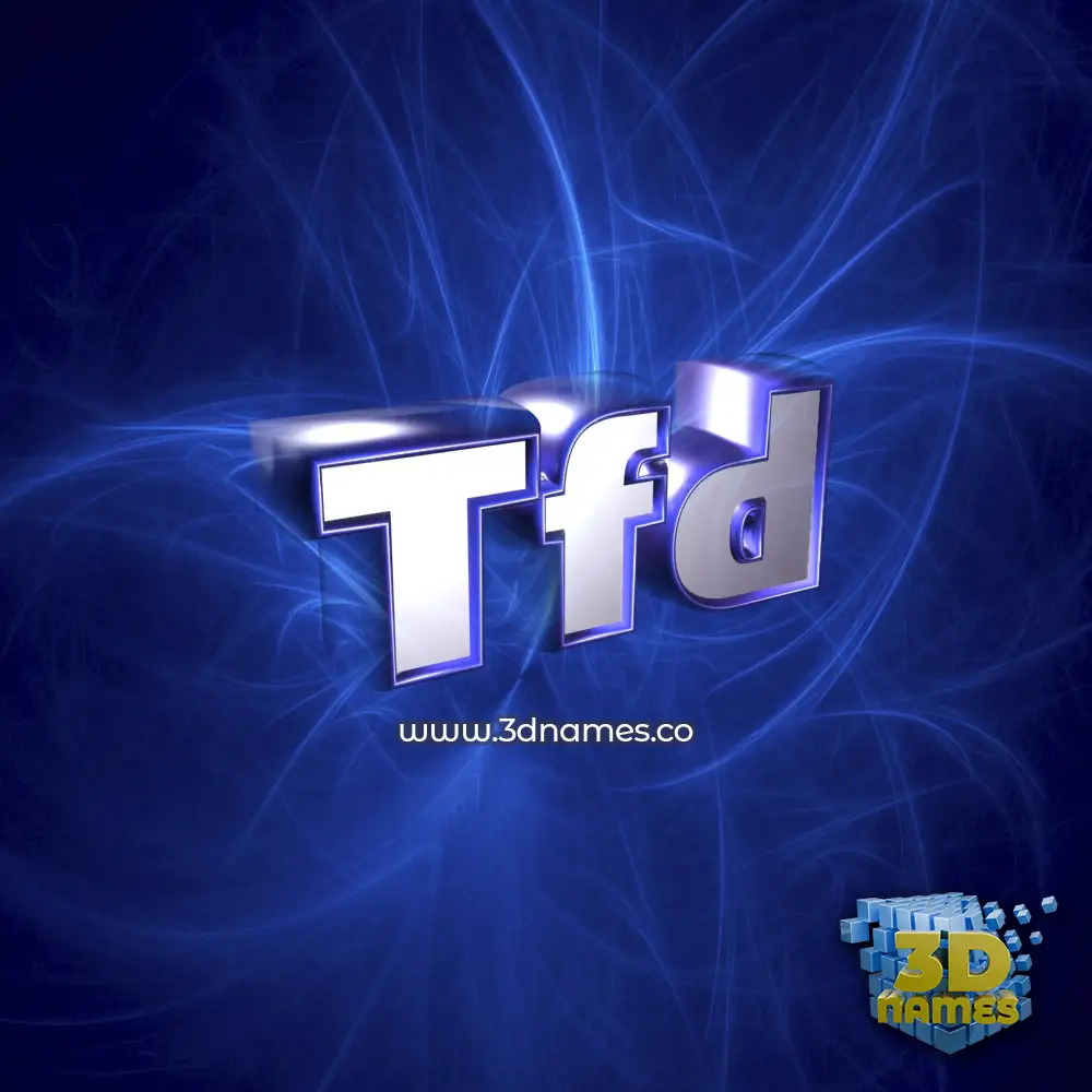 tfd in Plasma style - 3D name wallpaper