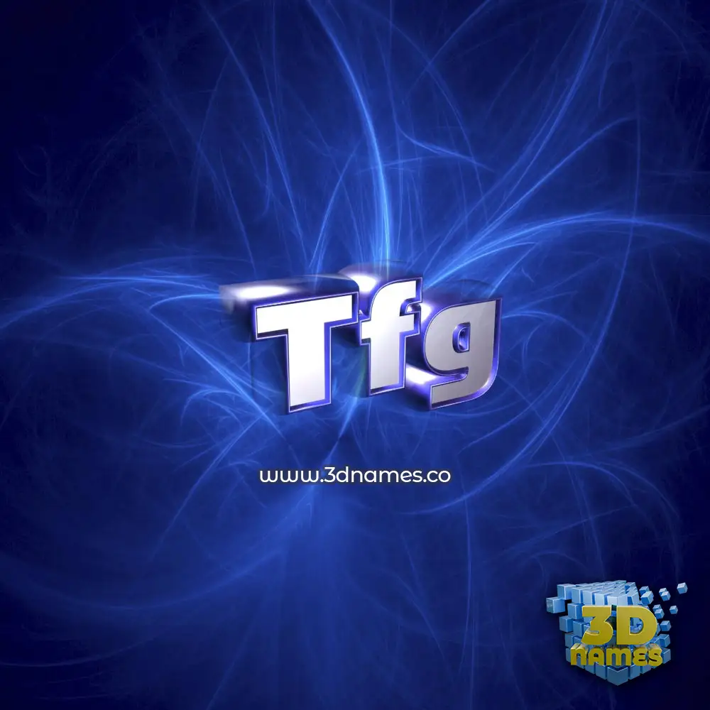 tfg in Plasma style - 3D name wallpaper