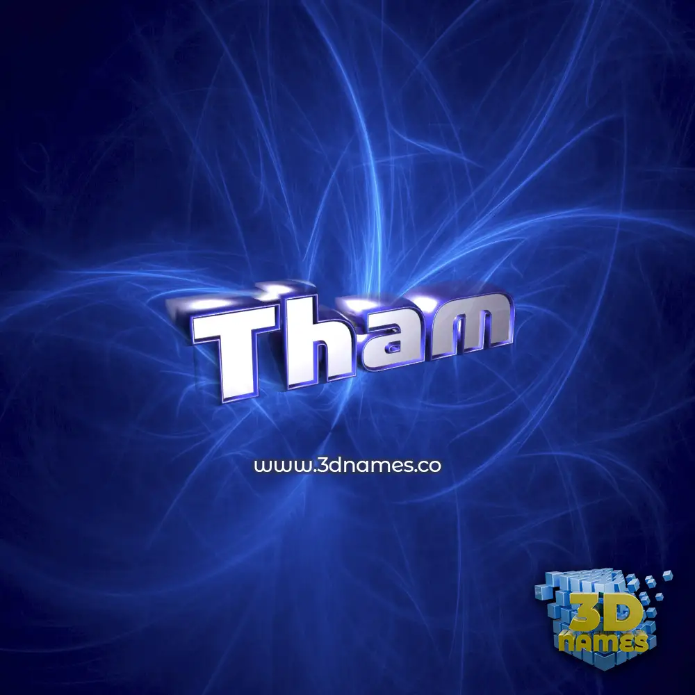 tham in Plasma style - 3D name wallpaper