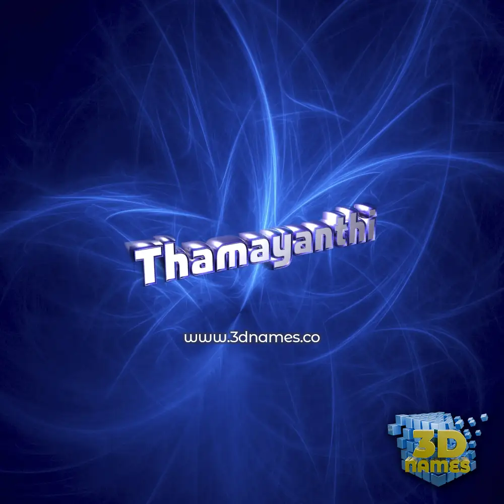 thamayanthi in Plasma style - 3D name wallpaper
