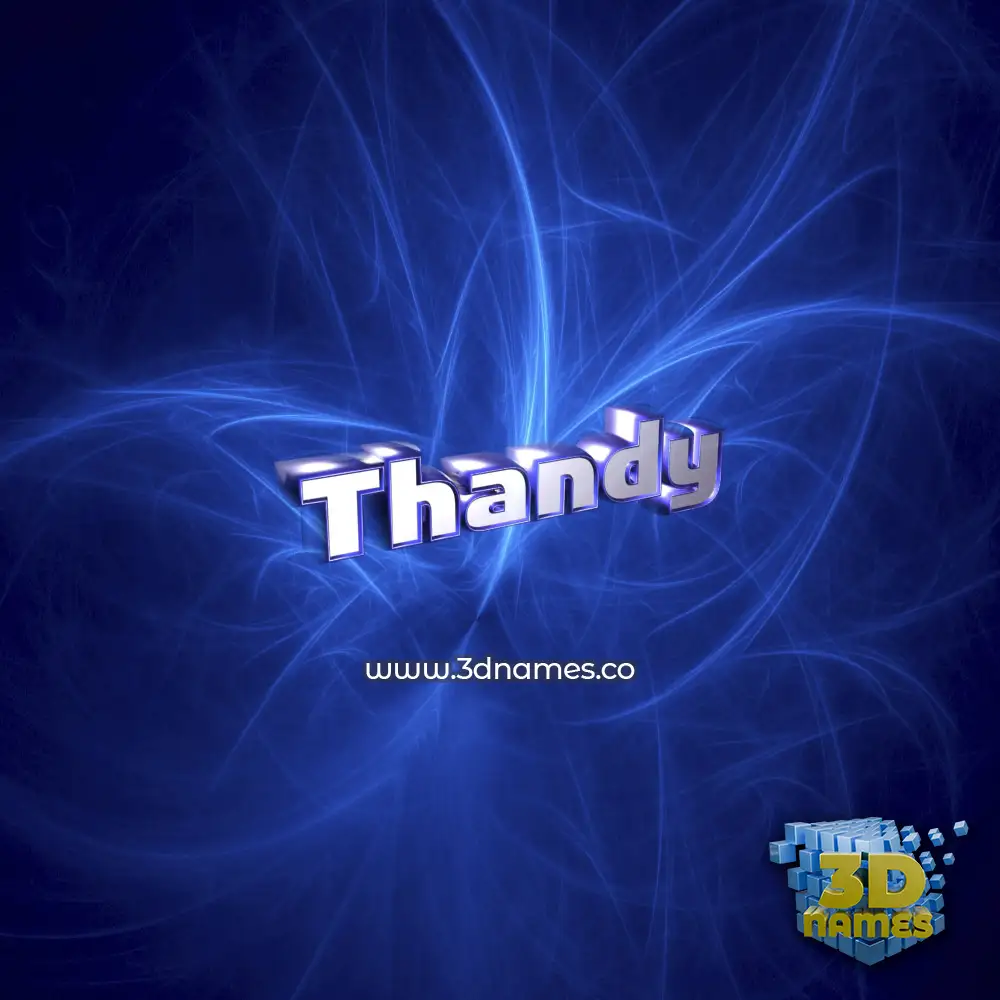 thandy in Plasma style - 3D name wallpaper