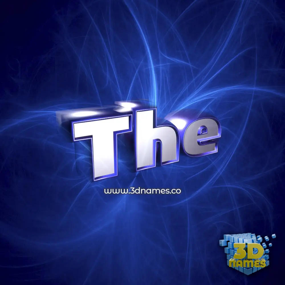 the in Plasma style - 3D name wallpaper
