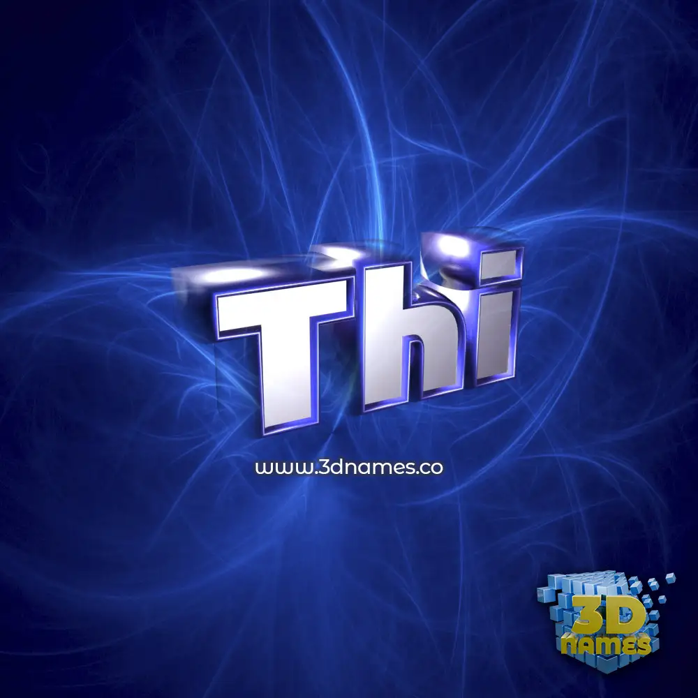 thi in Plasma style - 3D name wallpaper