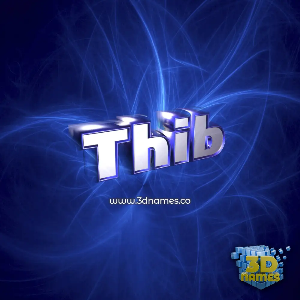 thib in Plasma style - 3D name wallpaper