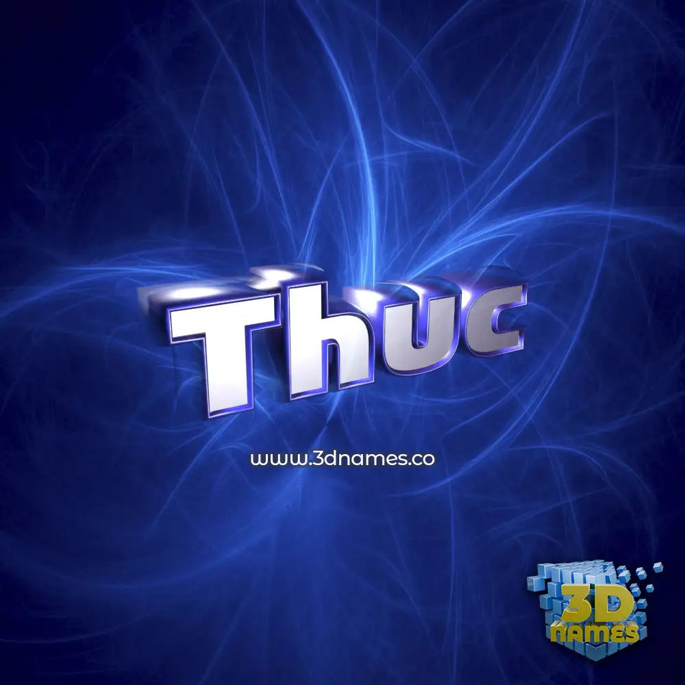 thuc in Plasma style - 3D name wallpaper