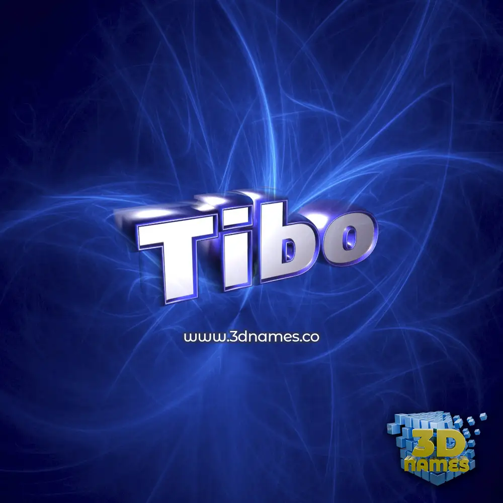 tibo in Plasma style - 3D name wallpaper