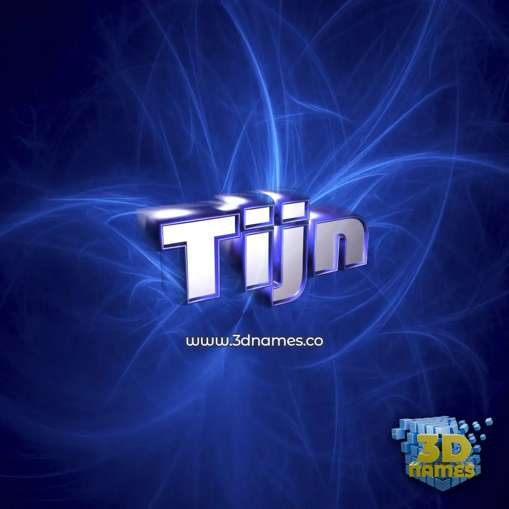 tijn in Plasma style - 3D name wallpaper