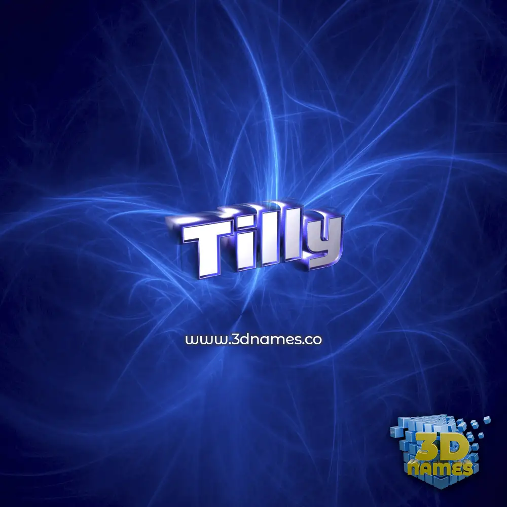 tilly in Plasma style - 3D name wallpaper