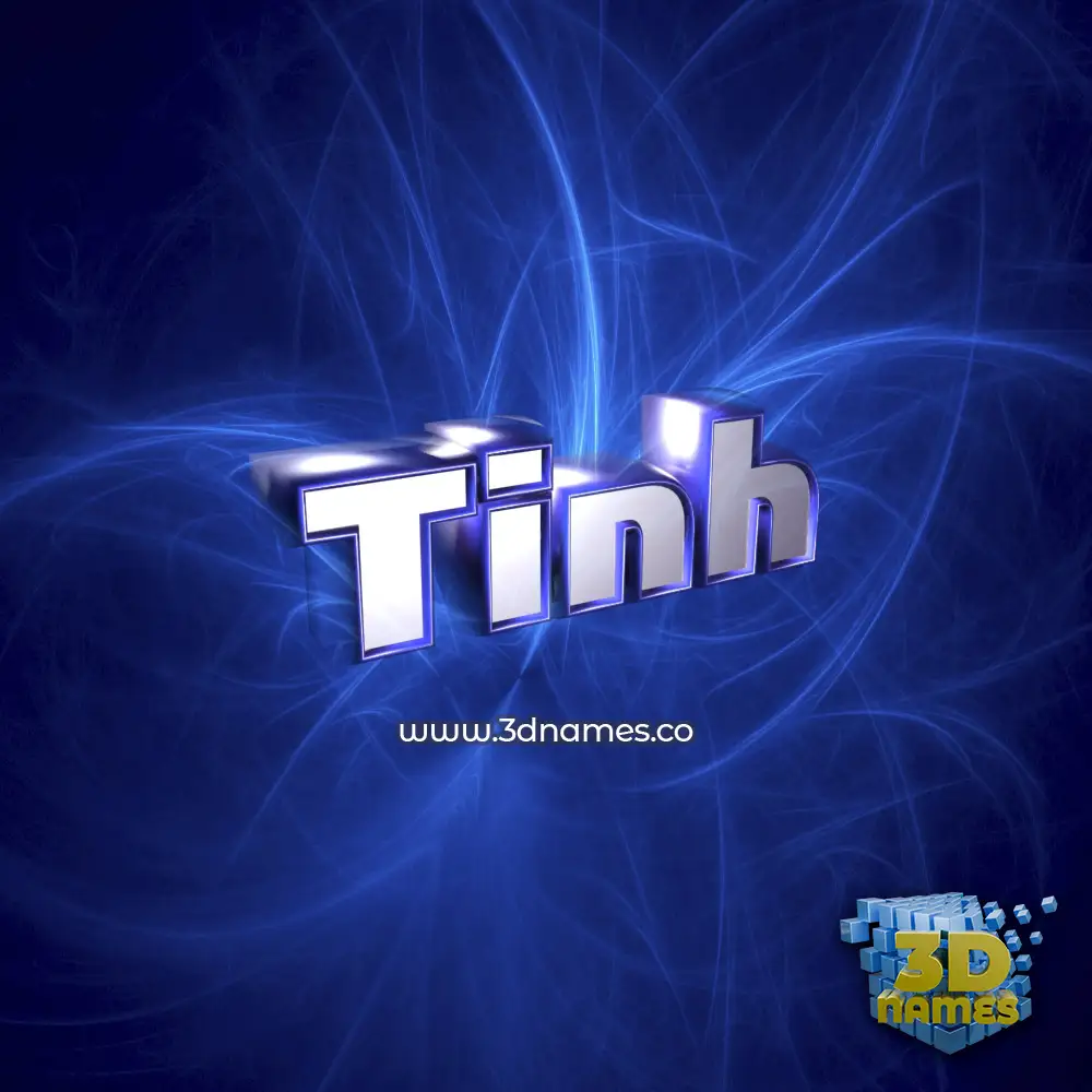 tinh in Plasma style - 3D name wallpaper