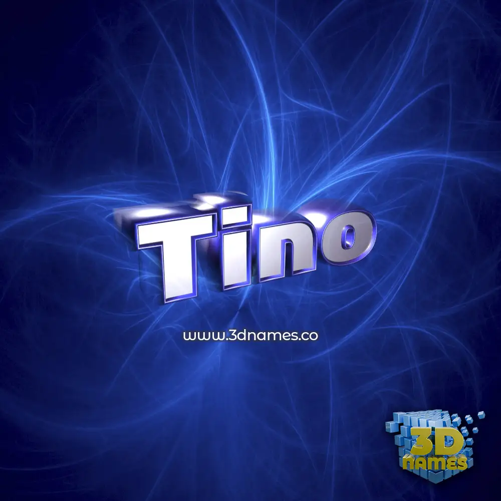 tino in Plasma style - 3D name wallpaper