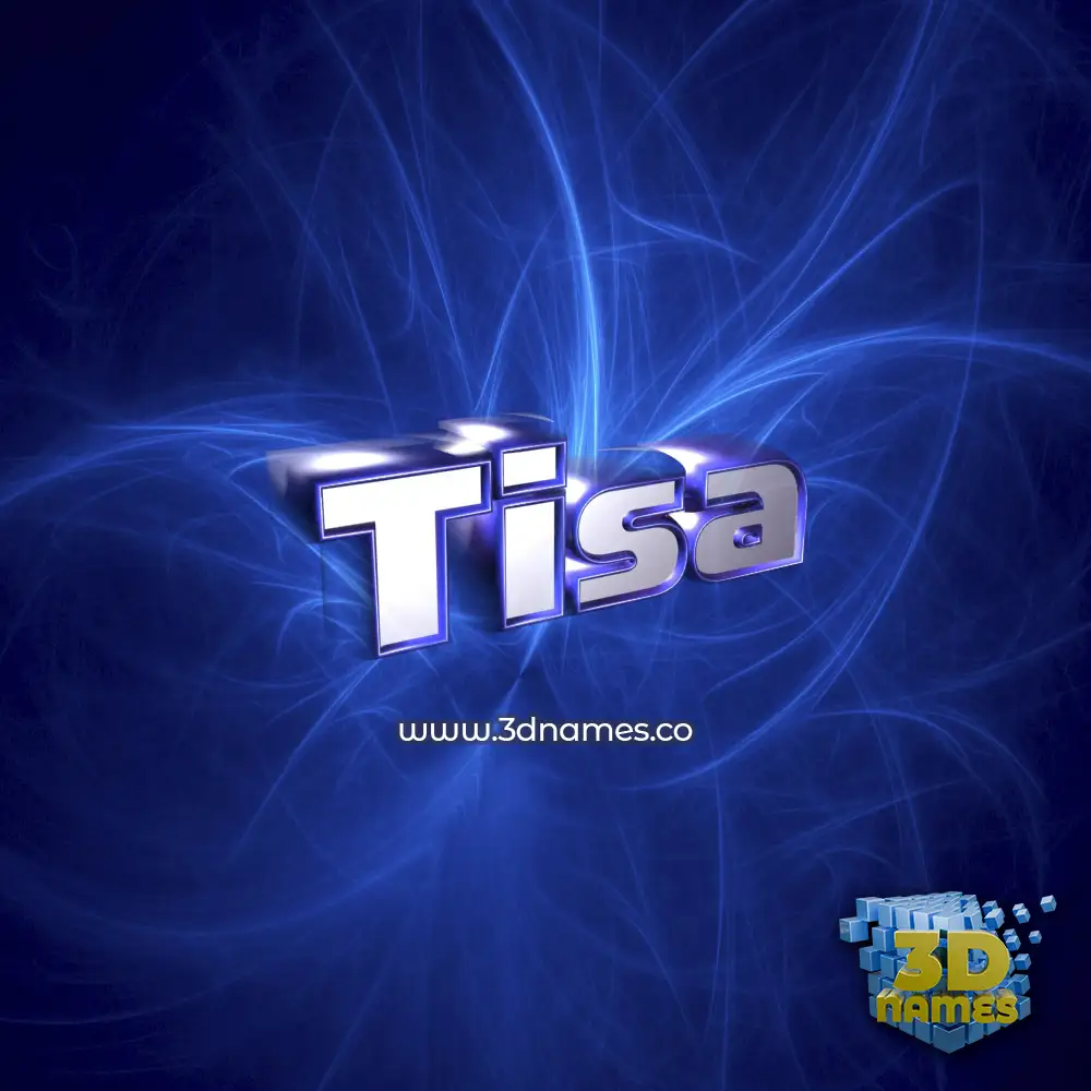 tisa in Plasma style - 3D name wallpaper