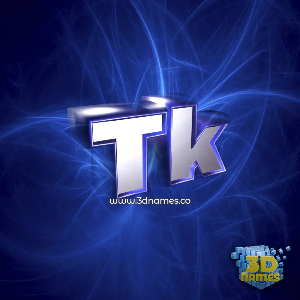 tk in Plasma style - 3D name wallpaper