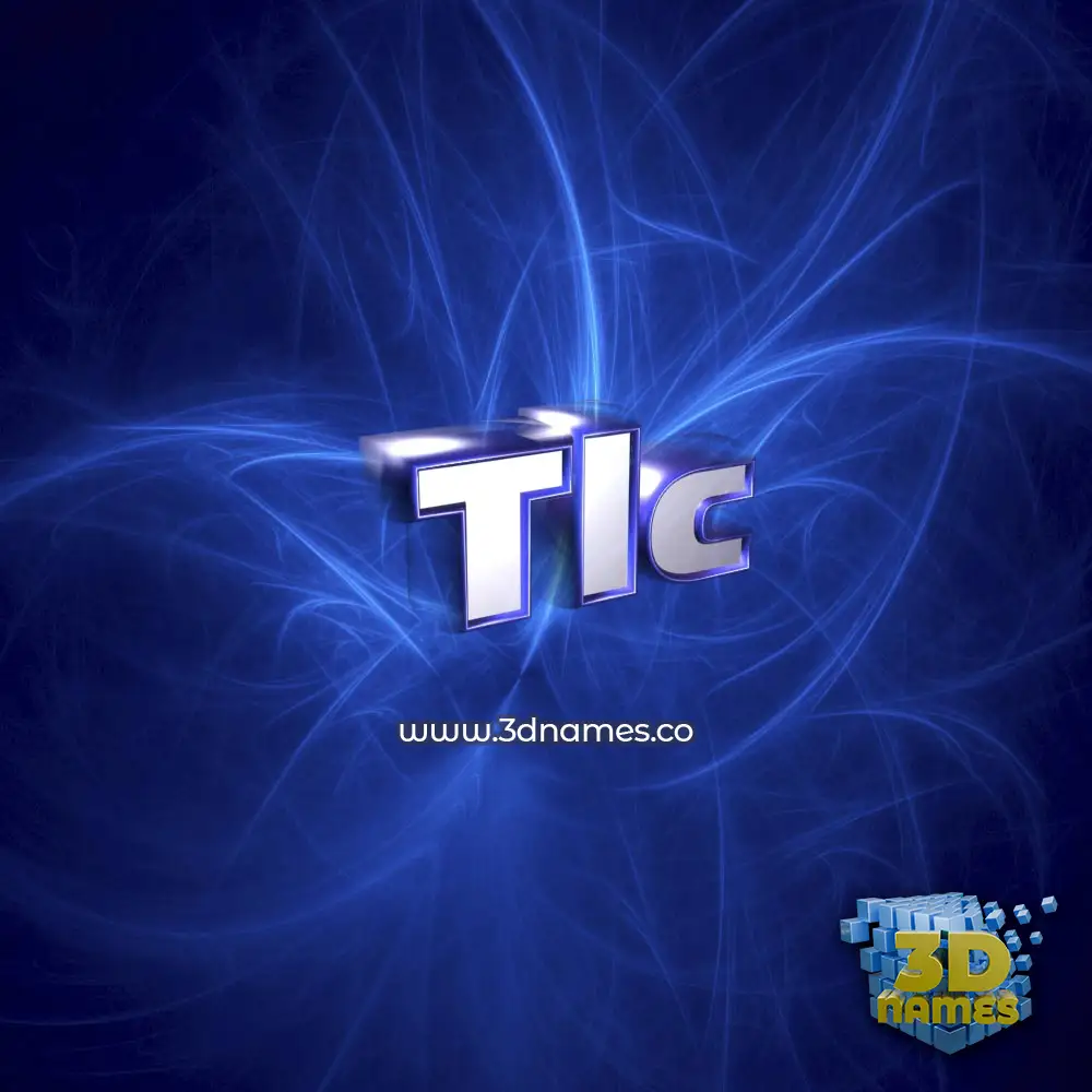 tlc in Plasma style - 3D name wallpaper