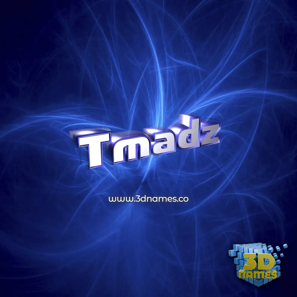 tmadz in Plasma style - 3D name wallpaper