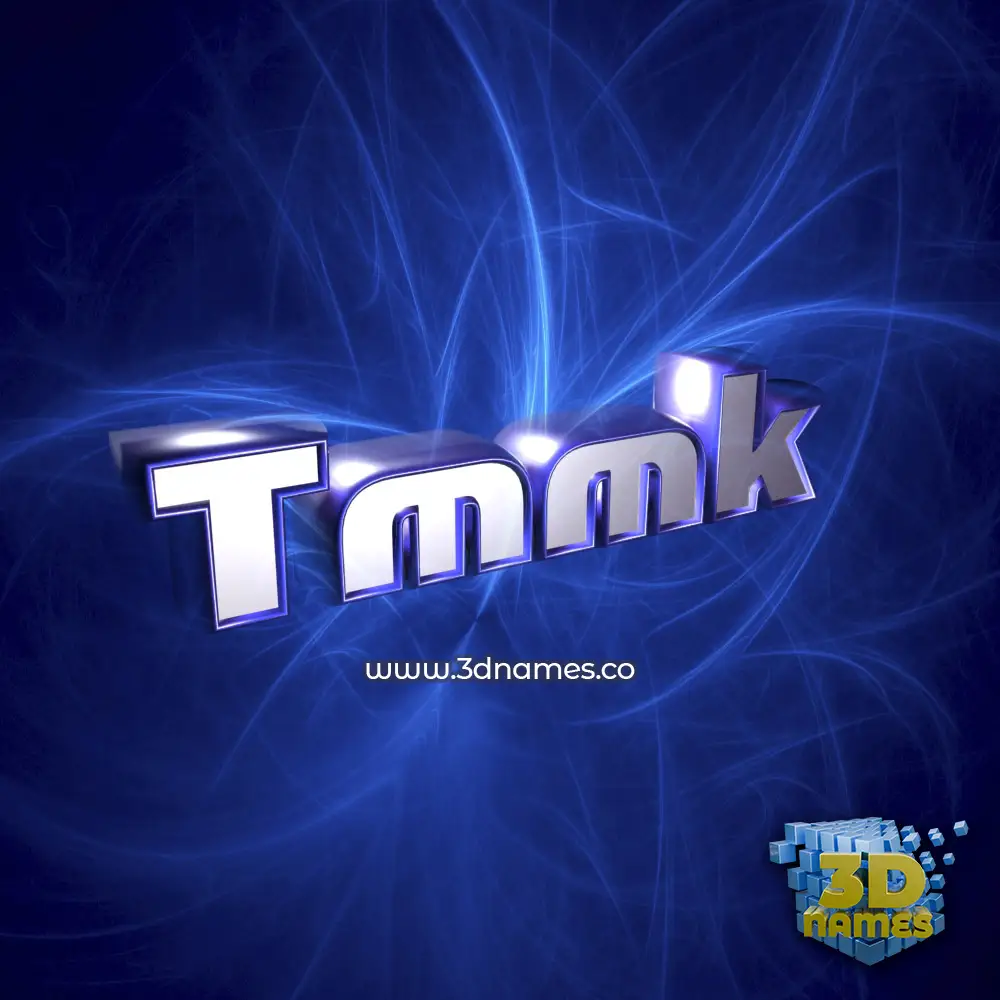 tmmk in Plasma style - 3D name wallpaper
