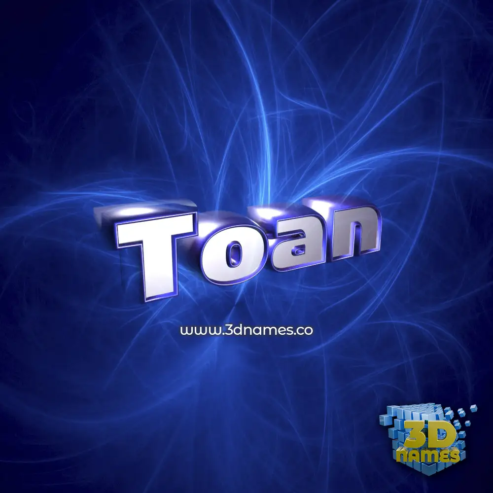 toan in Plasma style - 3D name wallpaper
