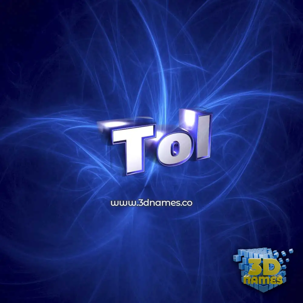 tol in Plasma style - 3D name wallpaper