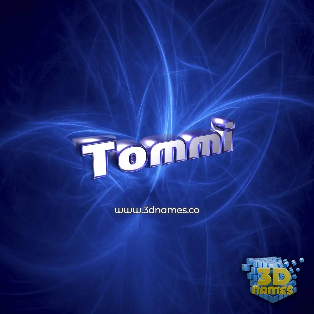tommi in Plasma style - 3D name wallpaper