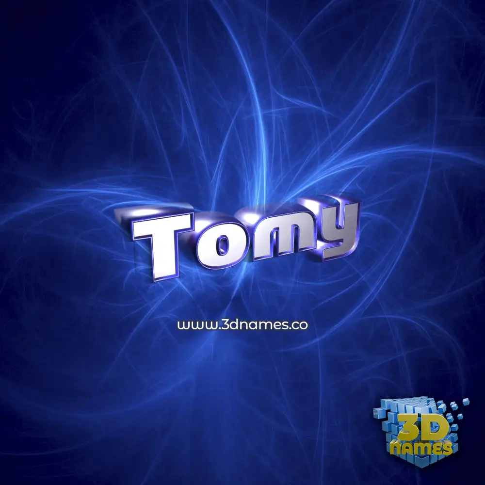 tomy in Plasma style - 3D name wallpaper