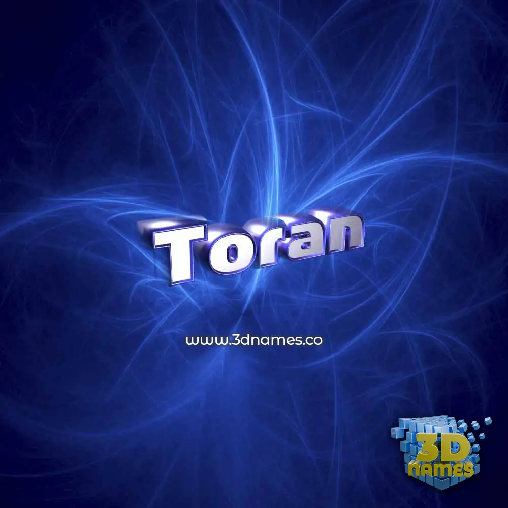 toran in Plasma style - 3D name wallpaper