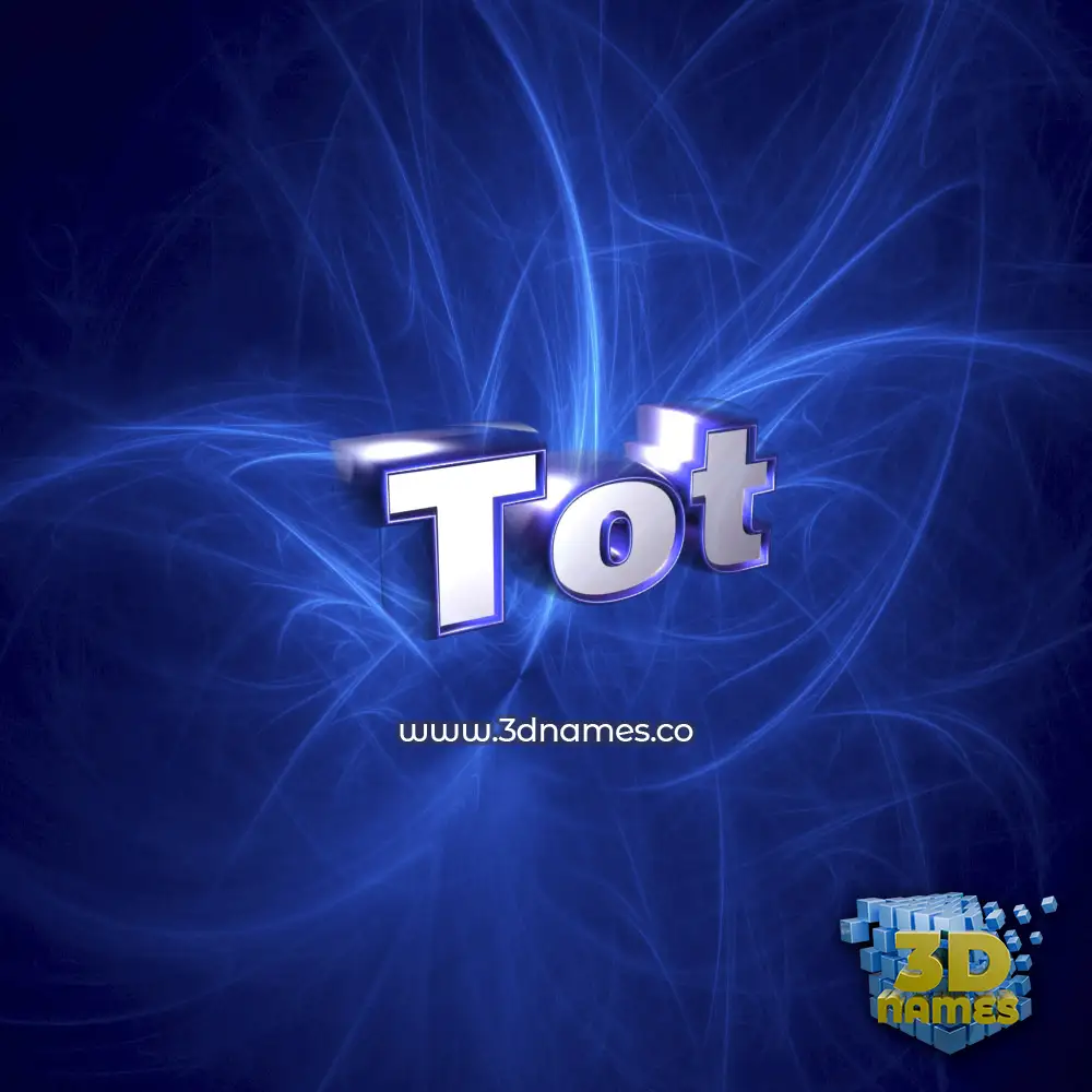 tot in Plasma style - 3D name wallpaper