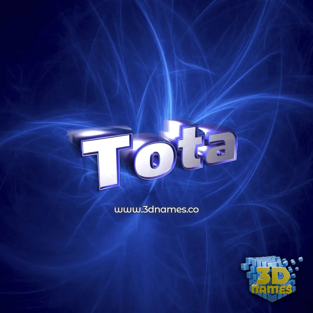 tota in Plasma style - 3D name wallpaper