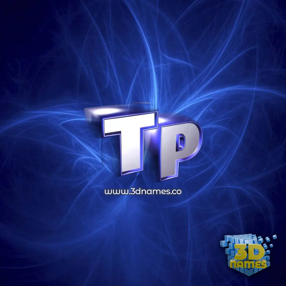 tp in Plasma style - 3D name wallpaper