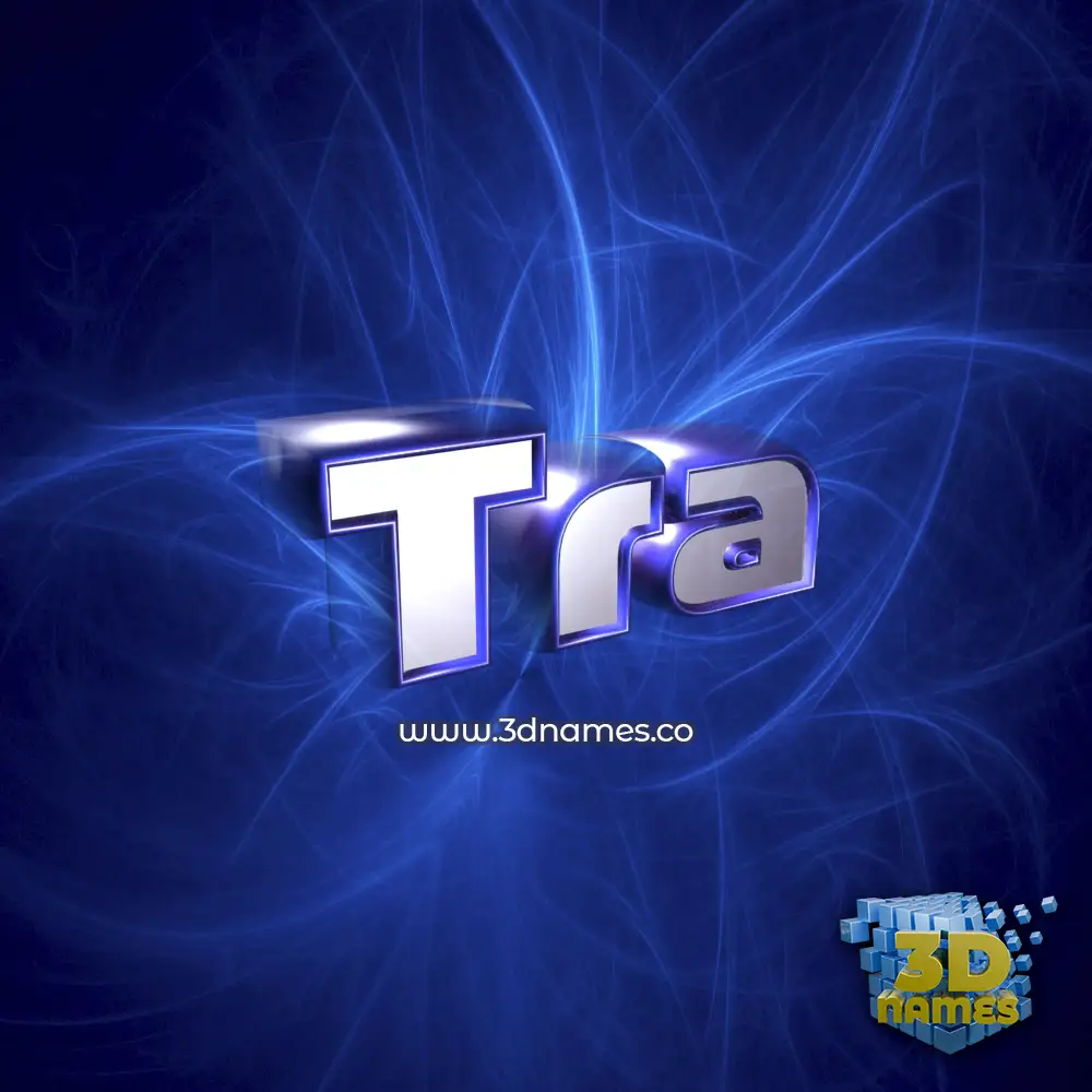 tra in Plasma style - 3D name wallpaper
