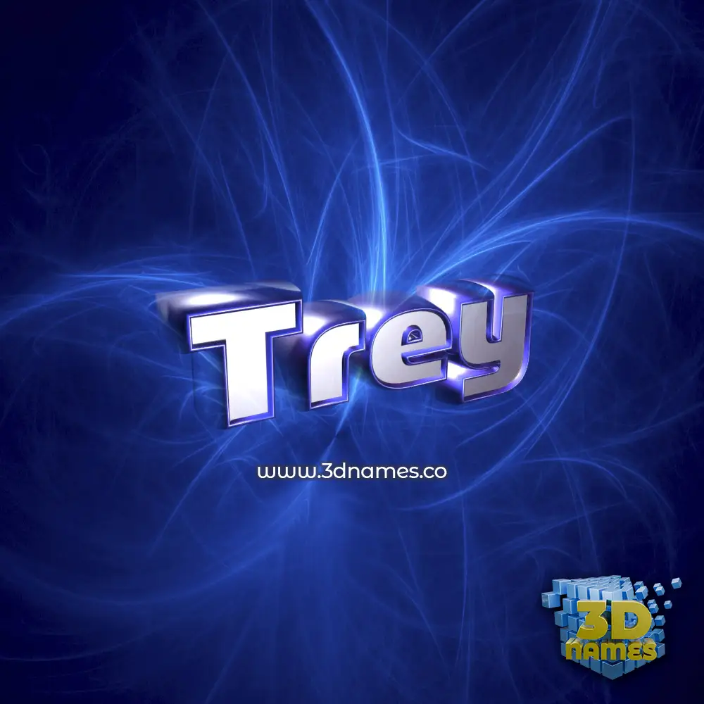 trey in Plasma style - 3D name wallpaper