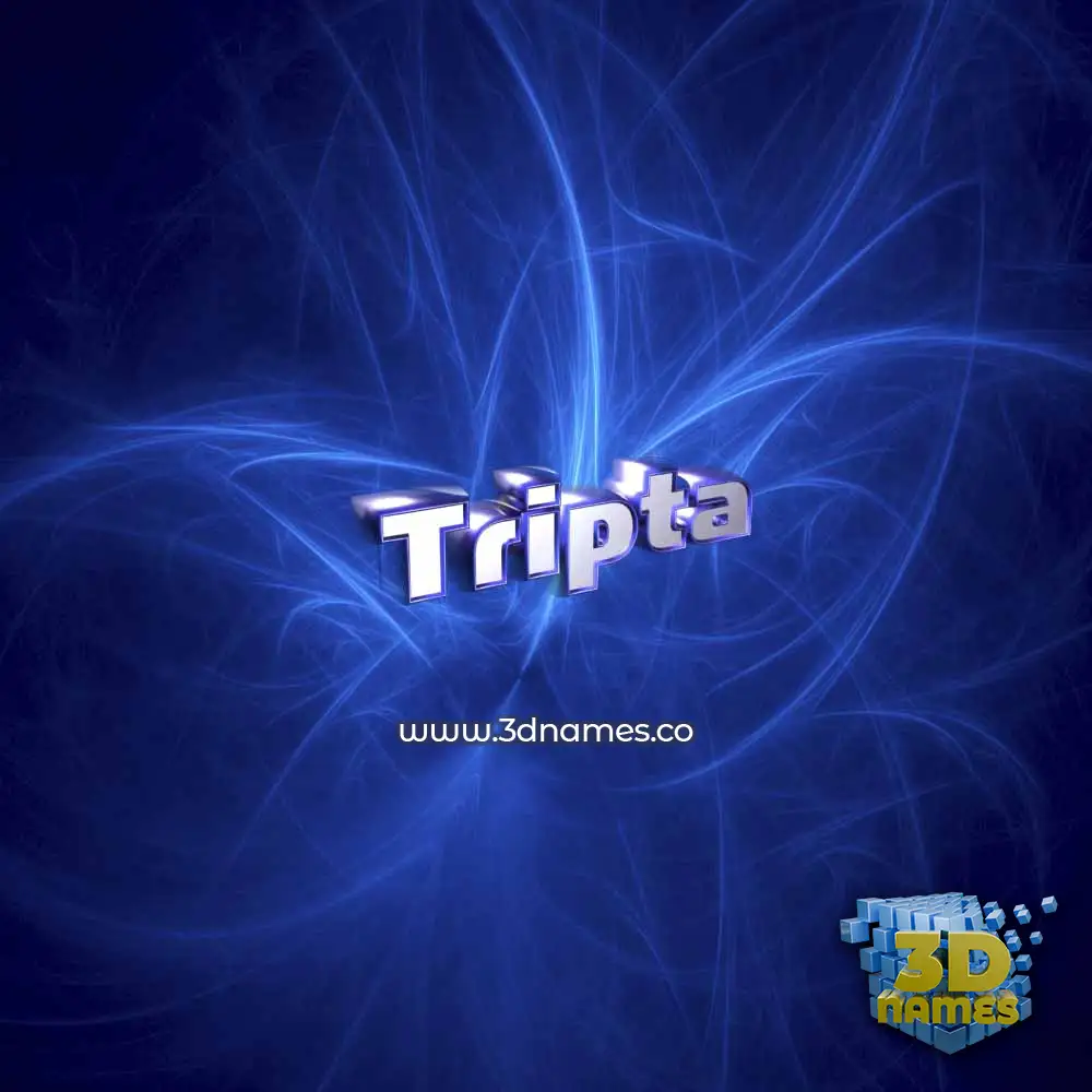 tripta in Plasma style - 3D name wallpaper
