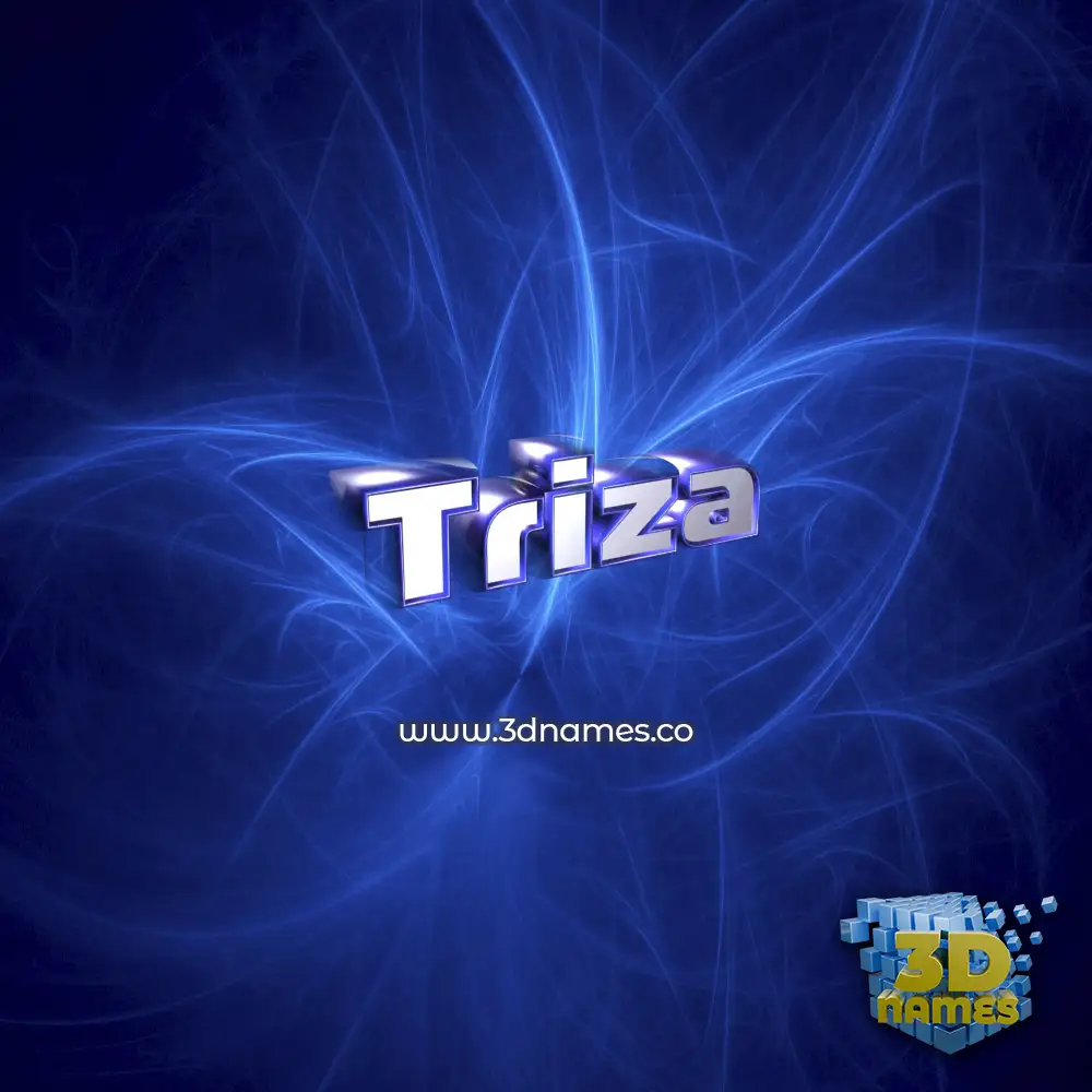 triza in Plasma style - 3D name wallpaper