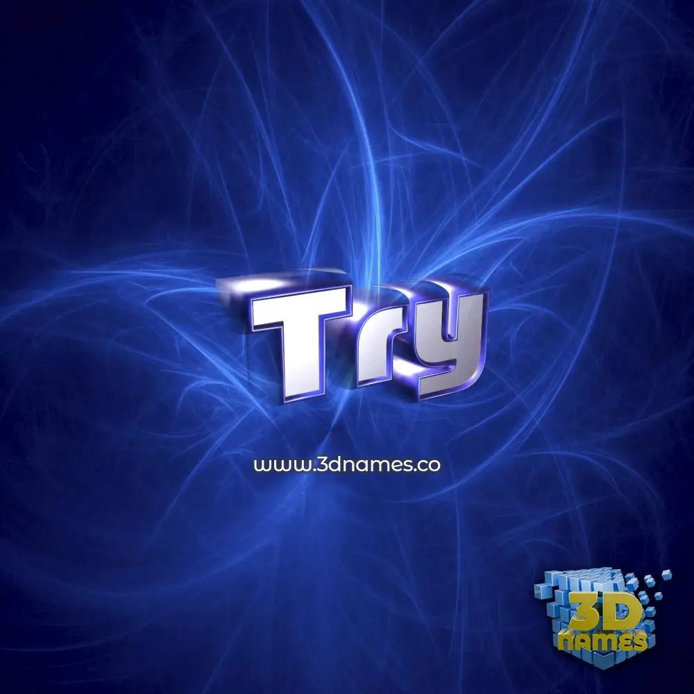 try in Plasma style - 3D name wallpaper