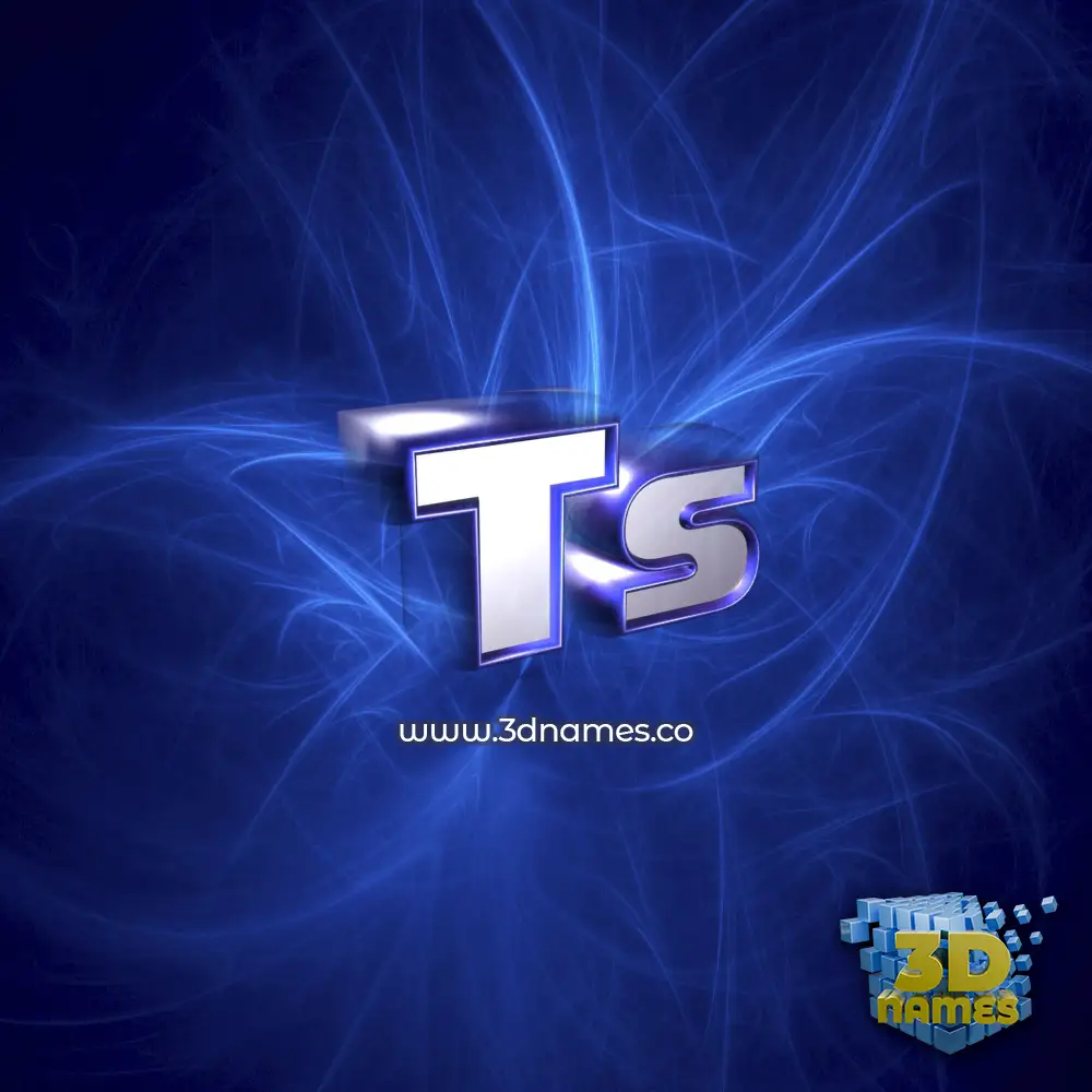 ts in Plasma style - 3D name wallpaper