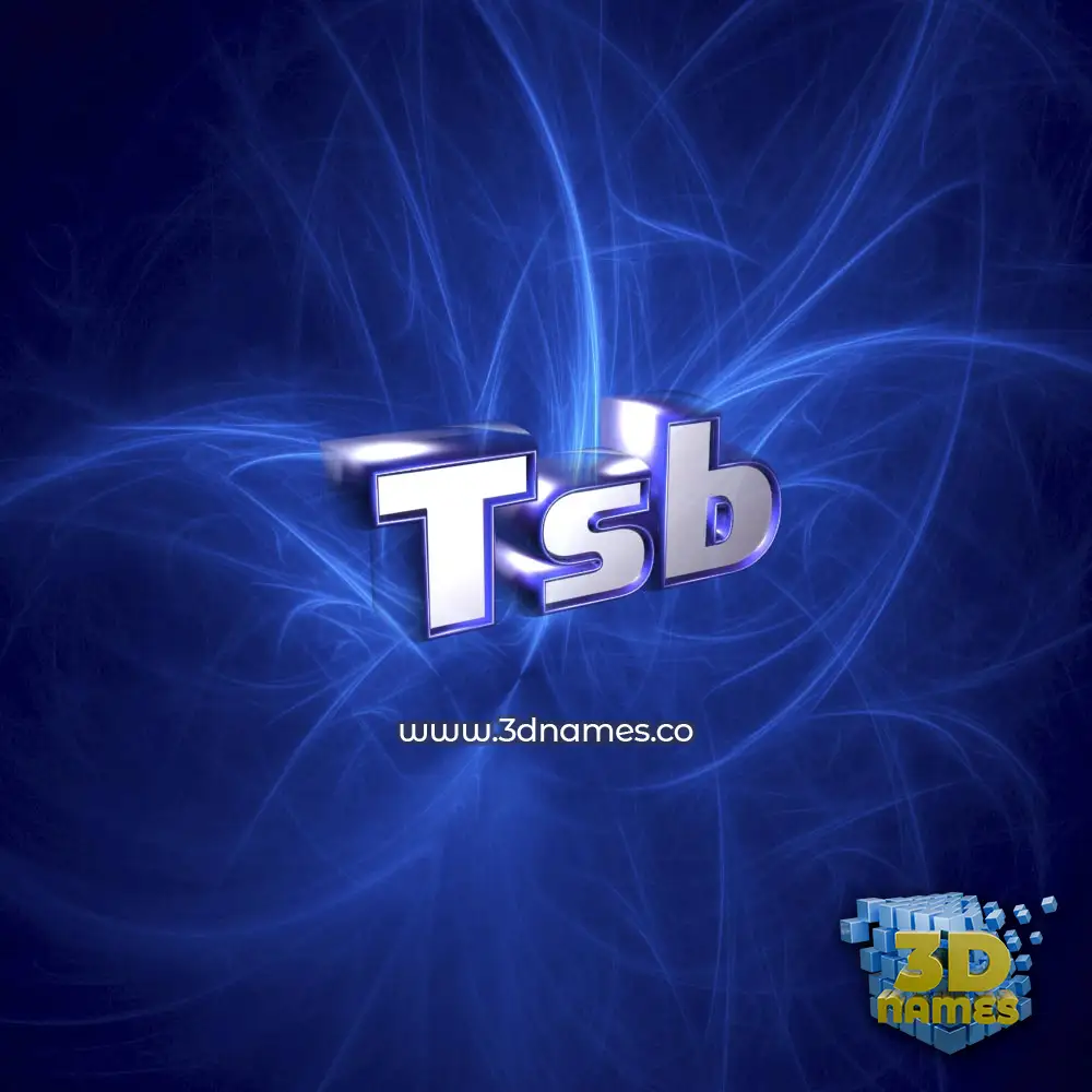tsb in Plasma style - 3D name wallpaper