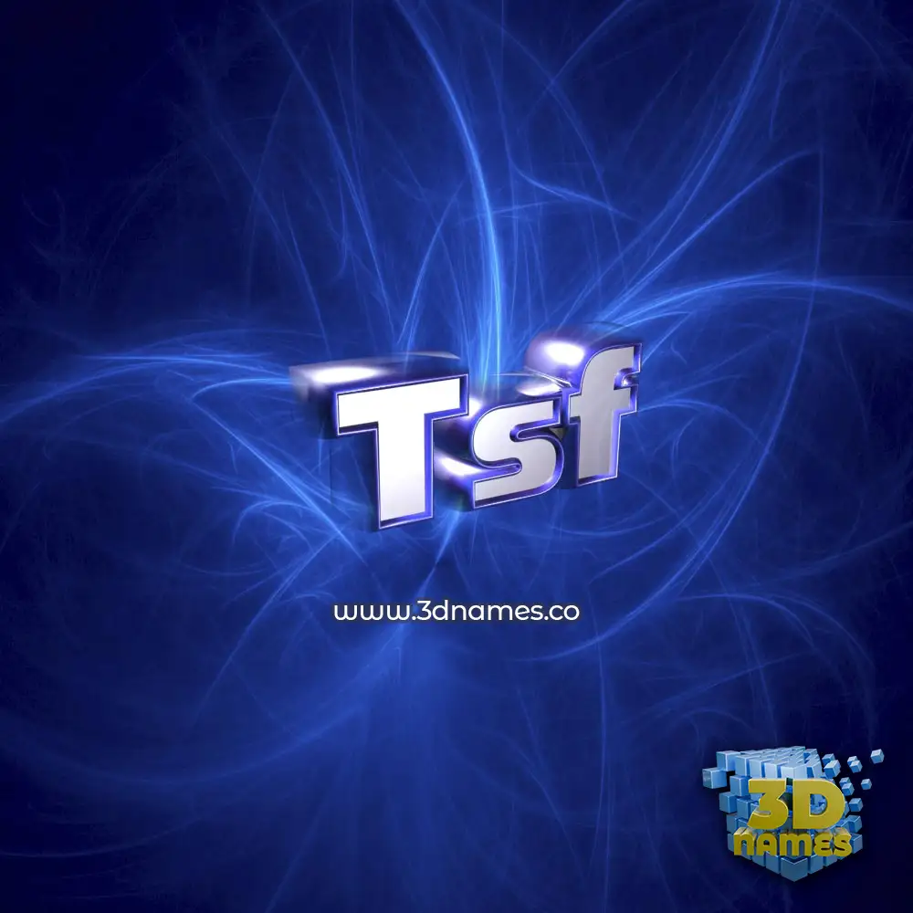 tsf in Plasma style - 3D name wallpaper