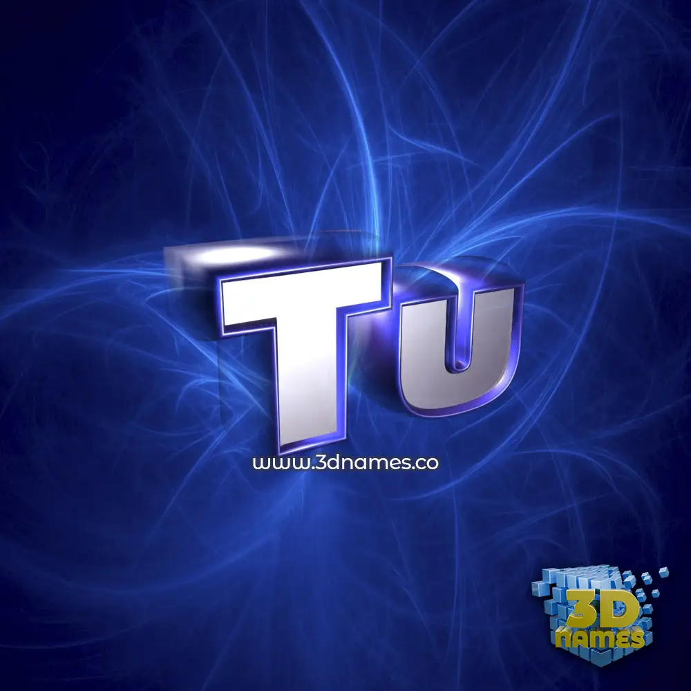 tu in Plasma style - 3D name wallpaper