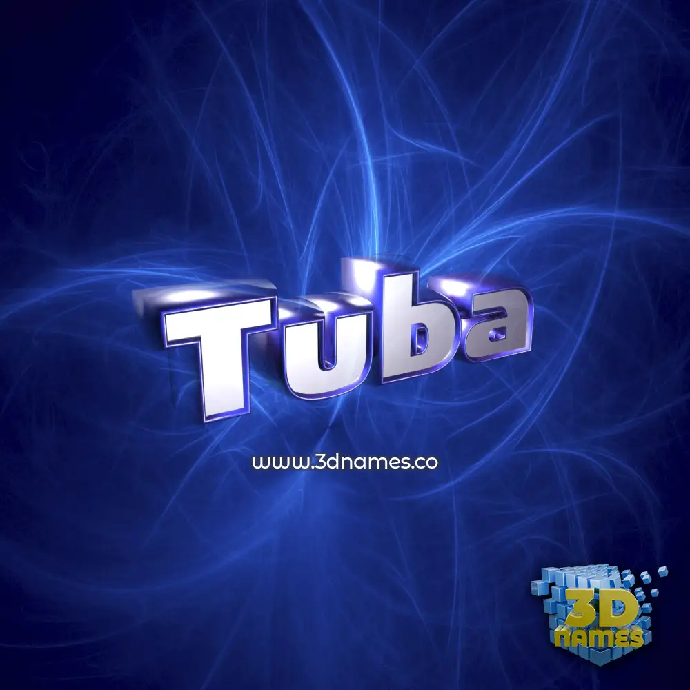tuba in Plasma style - 3D name wallpaper