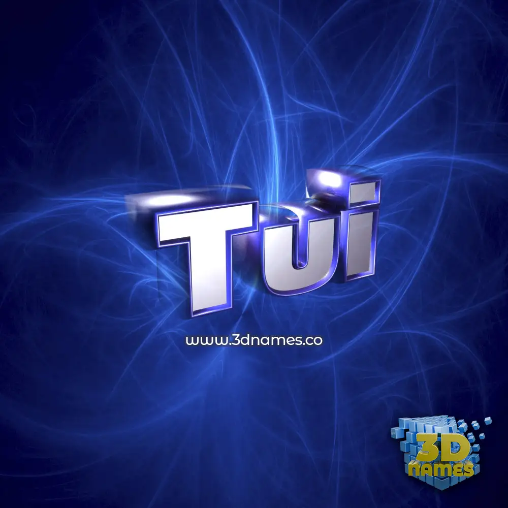 tui in Plasma style - 3D name wallpaper