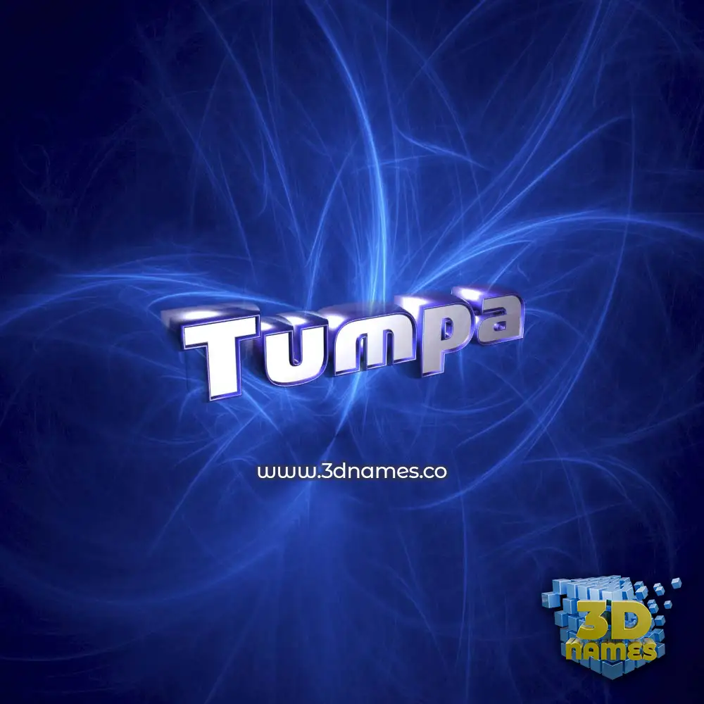 tumpa in Plasma style - 3D name wallpaper